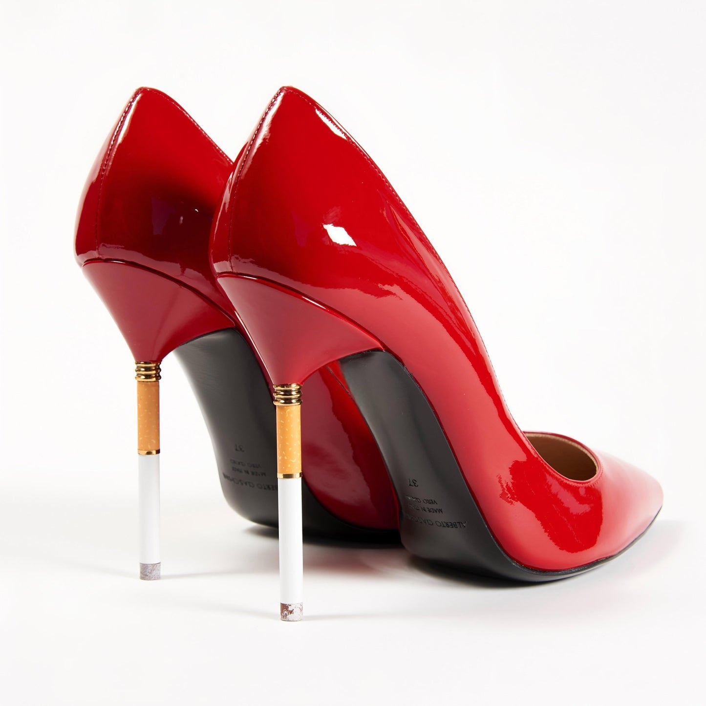 Smoking Hot Pump Patent Red