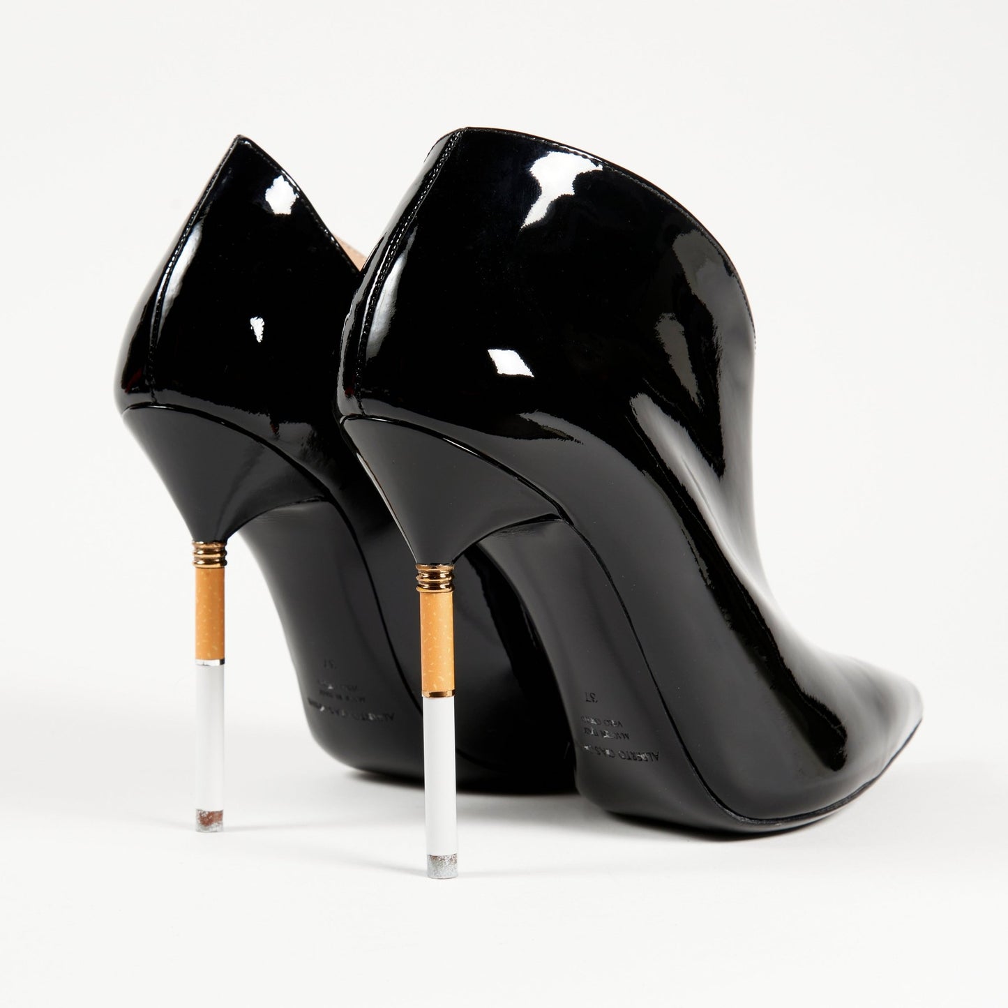 Smoking Hot Booties Patent Black