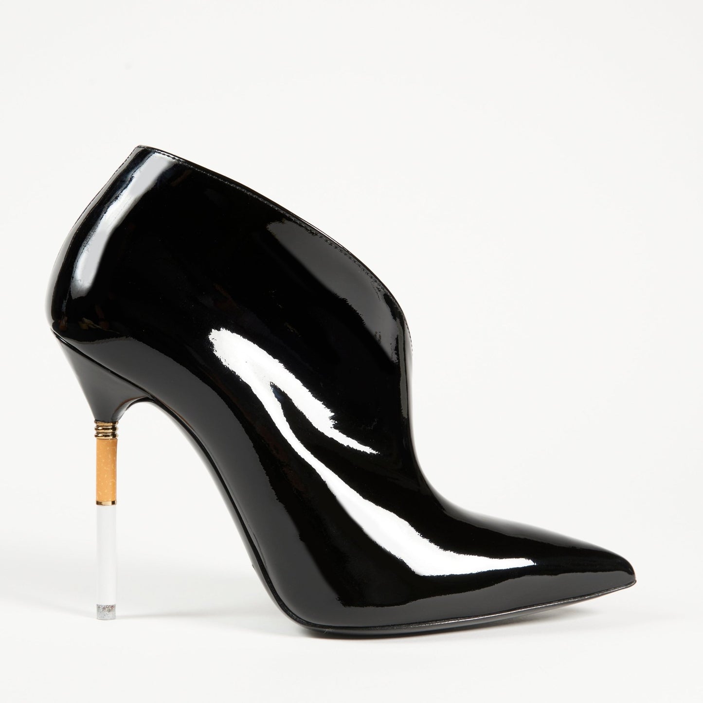 Smoking Hot Booties Patent Black
