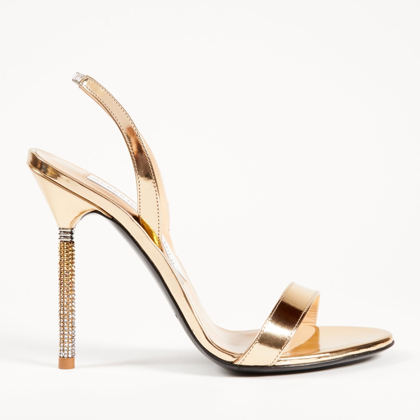 Crystal Rain Gold Sandal