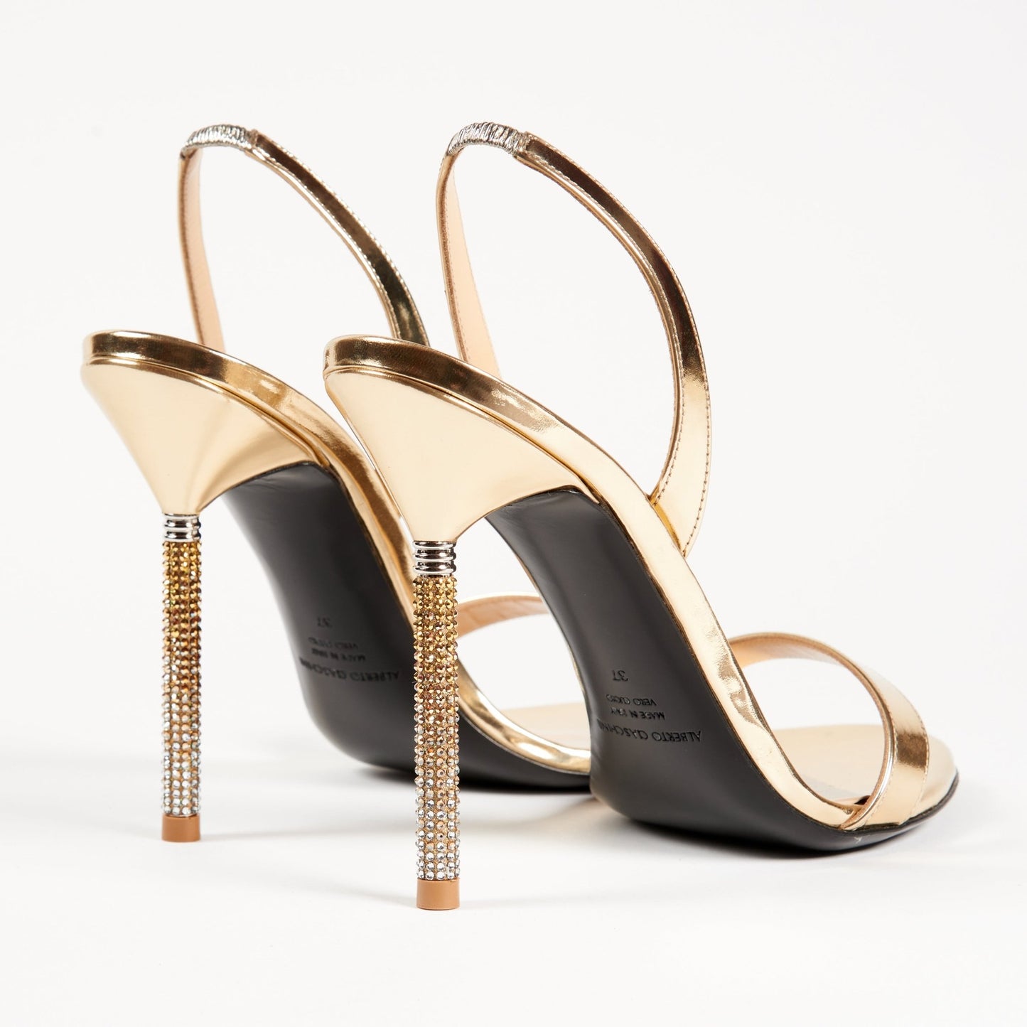 Crystal Rain Gold Sandal