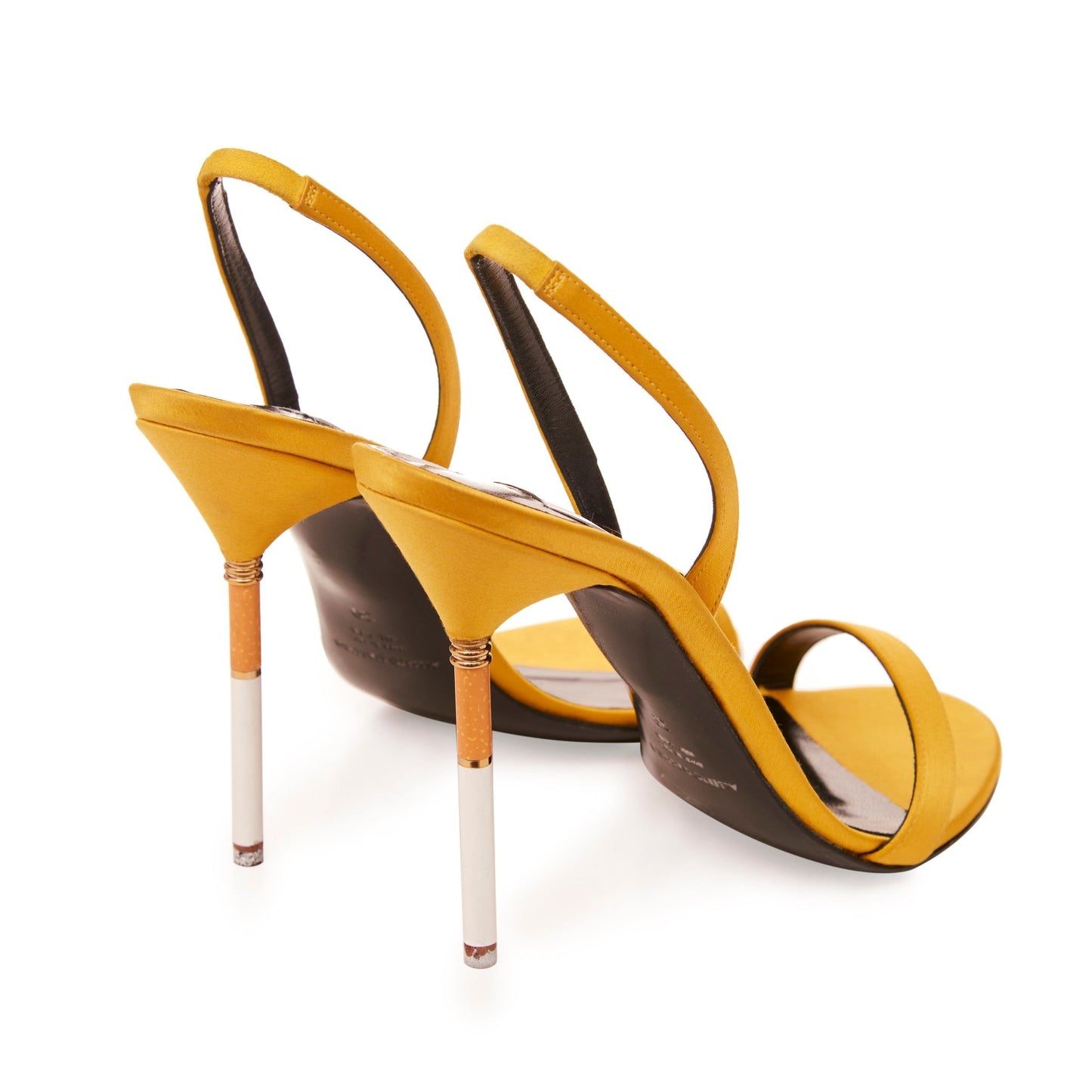 Smoking Hot Sandal Satin Yellow