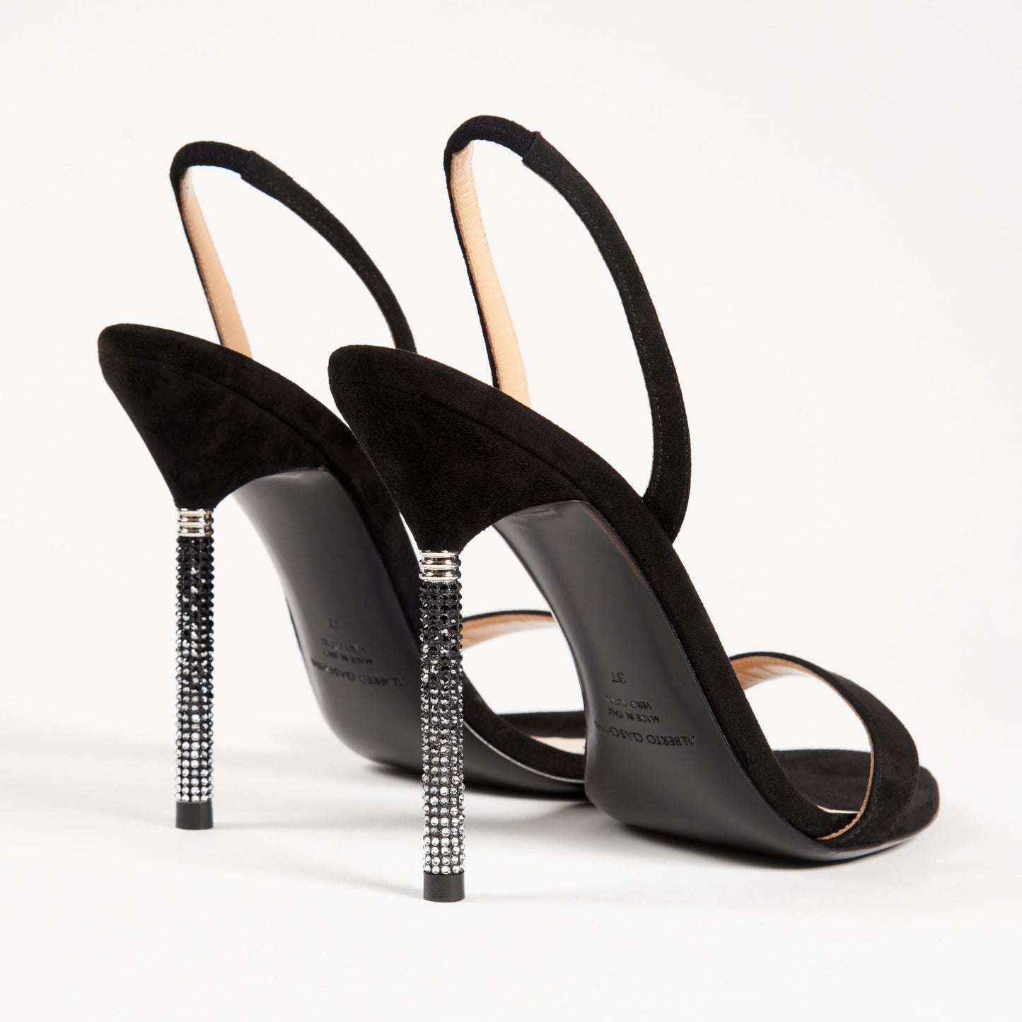 Crystal Rain Black Sandal